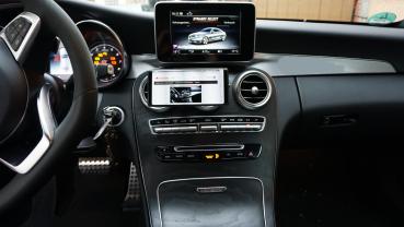 Handyhalter passend zu Mercedes-Benz C-Klasse 205 ab Bj. 14- Made in GERMANY inkl. Magnethalterung 360° Dreh-Schwenkbar!!